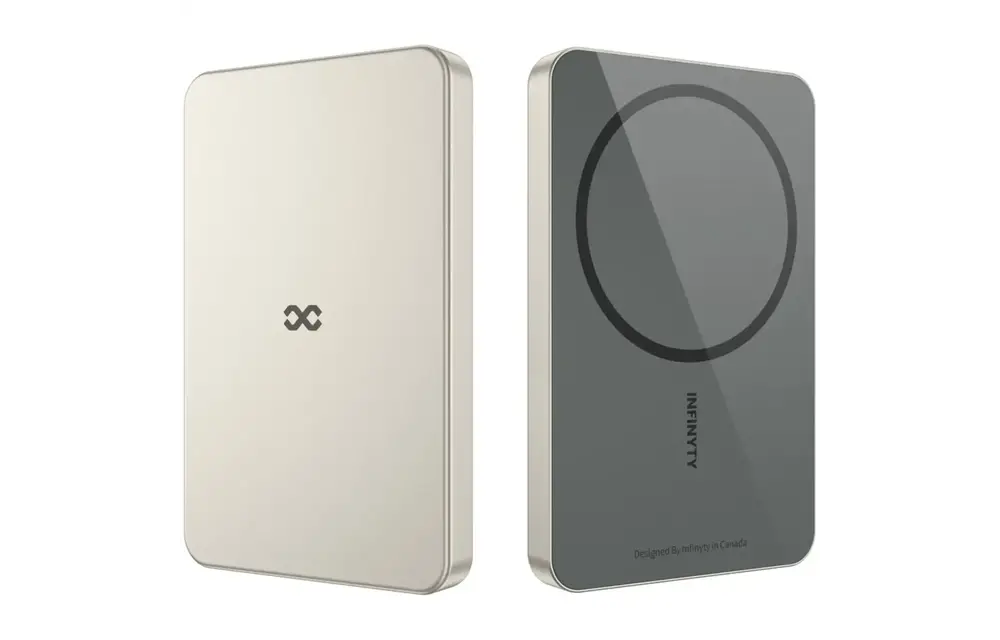 INFINYTY Magnetic MagSafe Wireless Power Bank 5000mah - Natural Titanium