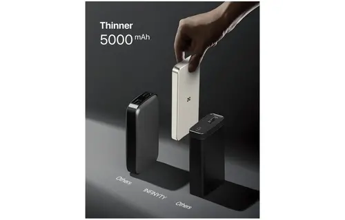 INFINYTY Magnetic MagSafe Wireless Power Bank 5000mah - Natural Titanium
