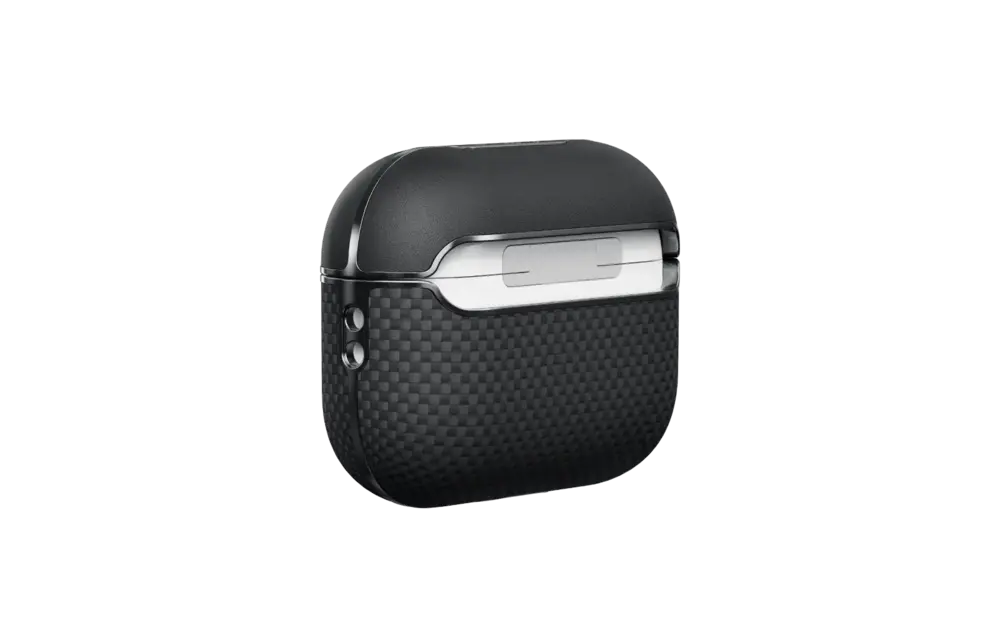 Pitaka Aramid Fiber Magnetic Case for AirPods Pro2 - Black/Gray