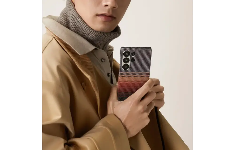 Pitaka Tactile Woven MagSafe Case for Samsung S25 Ultra - Sunset