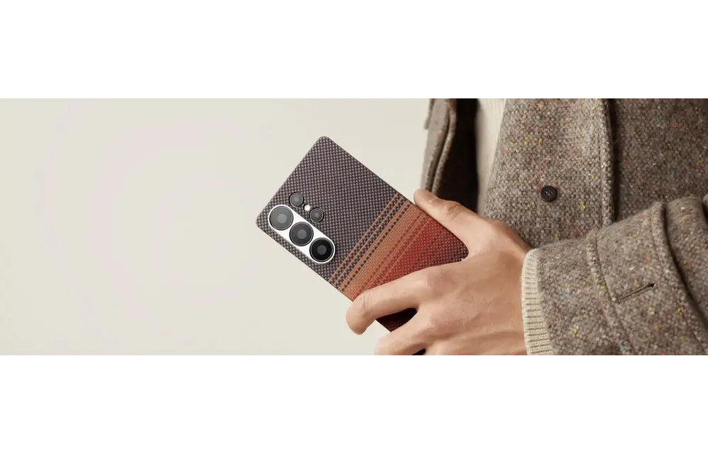 Pitaka Tactile Woven MagSafe Case for Samsung S25 Ultra - Sunset