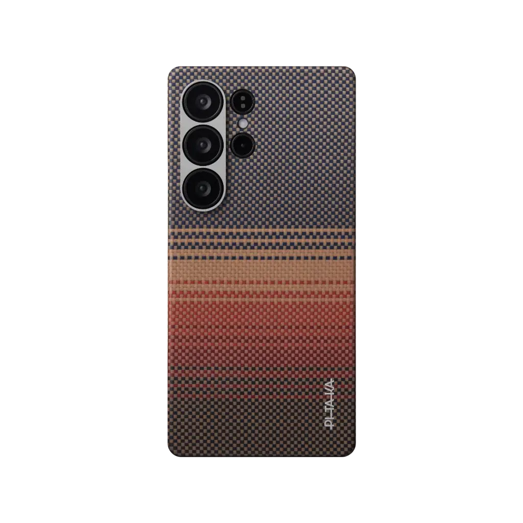 Pitaka Tactile Woven MagSafe Case for Samsung S25 Ultra - Sunset