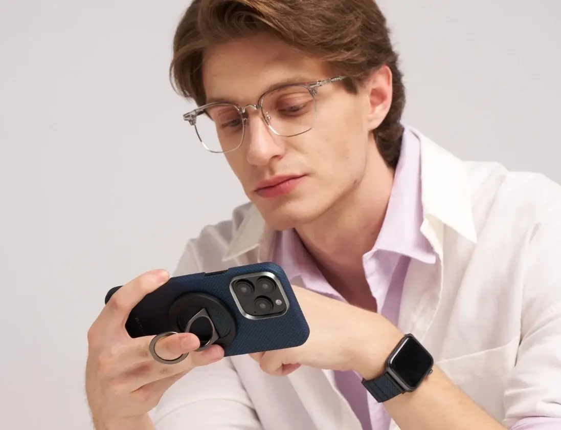 Pitaka MagEZ Grip and Stand 3 With MagSafe Phone Ring - Moonrise