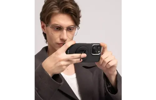 Pitaka MagEZ Grip and Stand 3 With MagSafe Phone Ring - Black/Grey