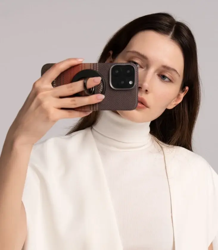 Pitaka MagEZ Grip and Stand 3 With MagSafe Phone Ring  - Sunset