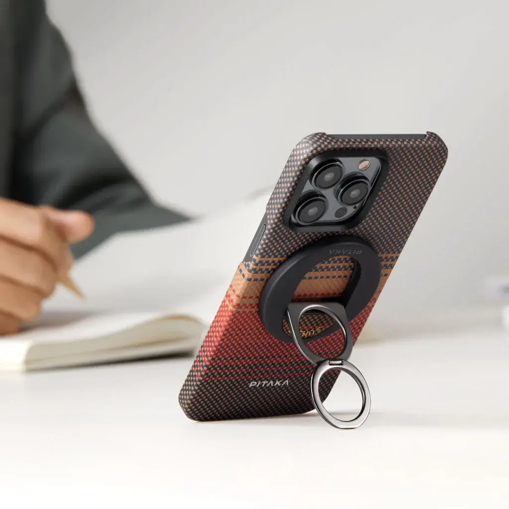 Pitaka MagEZ Grip and Stand 3 With MagSafe Phone Ring  - Sunset