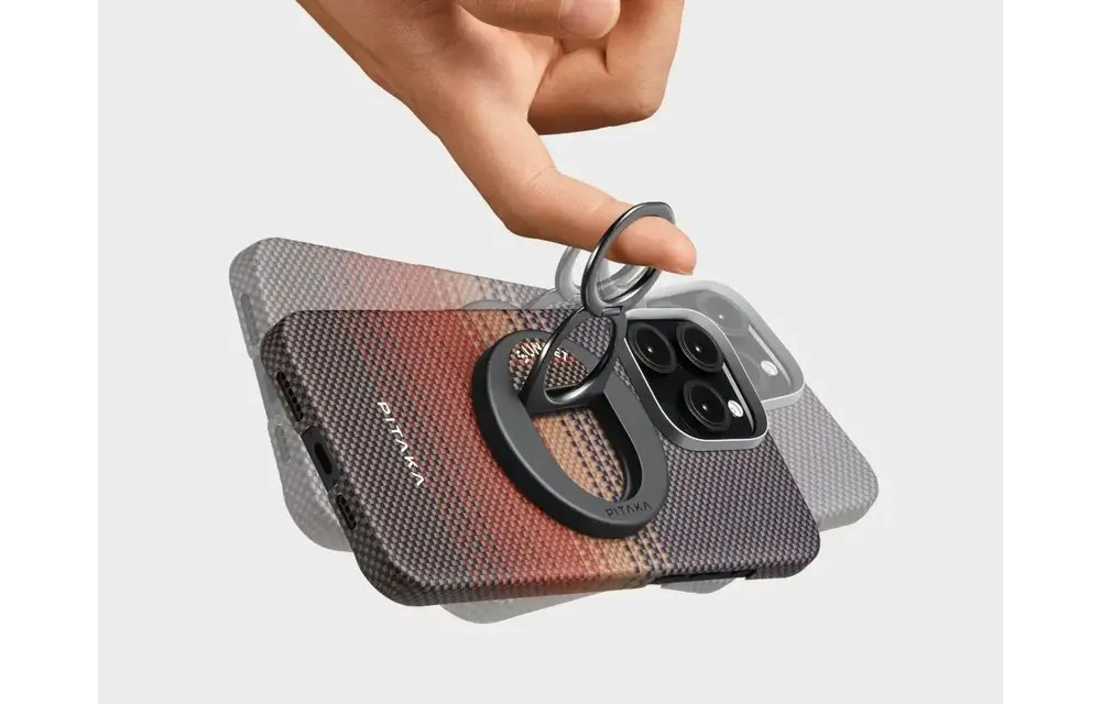 Pitaka MagEZ Grip and Stand 3 With MagSafe Phone Ring  - Sunset
