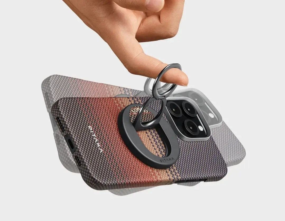 Pitaka MagEZ Grip and Stand 3 With MagSafe Phone Ring  - Sunset