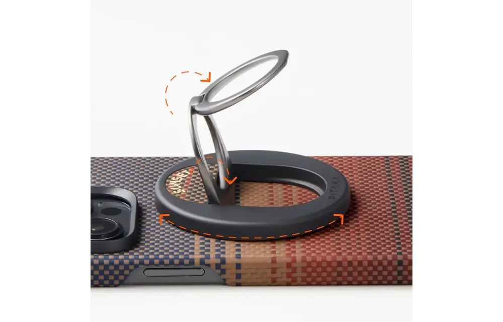 Pitaka MagEZ Grip and Stand 3 With MagSafe Phone Ring  - Sunset