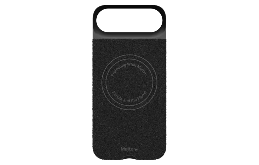 Matter Cactus Leather Snap MagSafe Ultra-thin Case for Apple iPhone Air - Carbon Black Agave