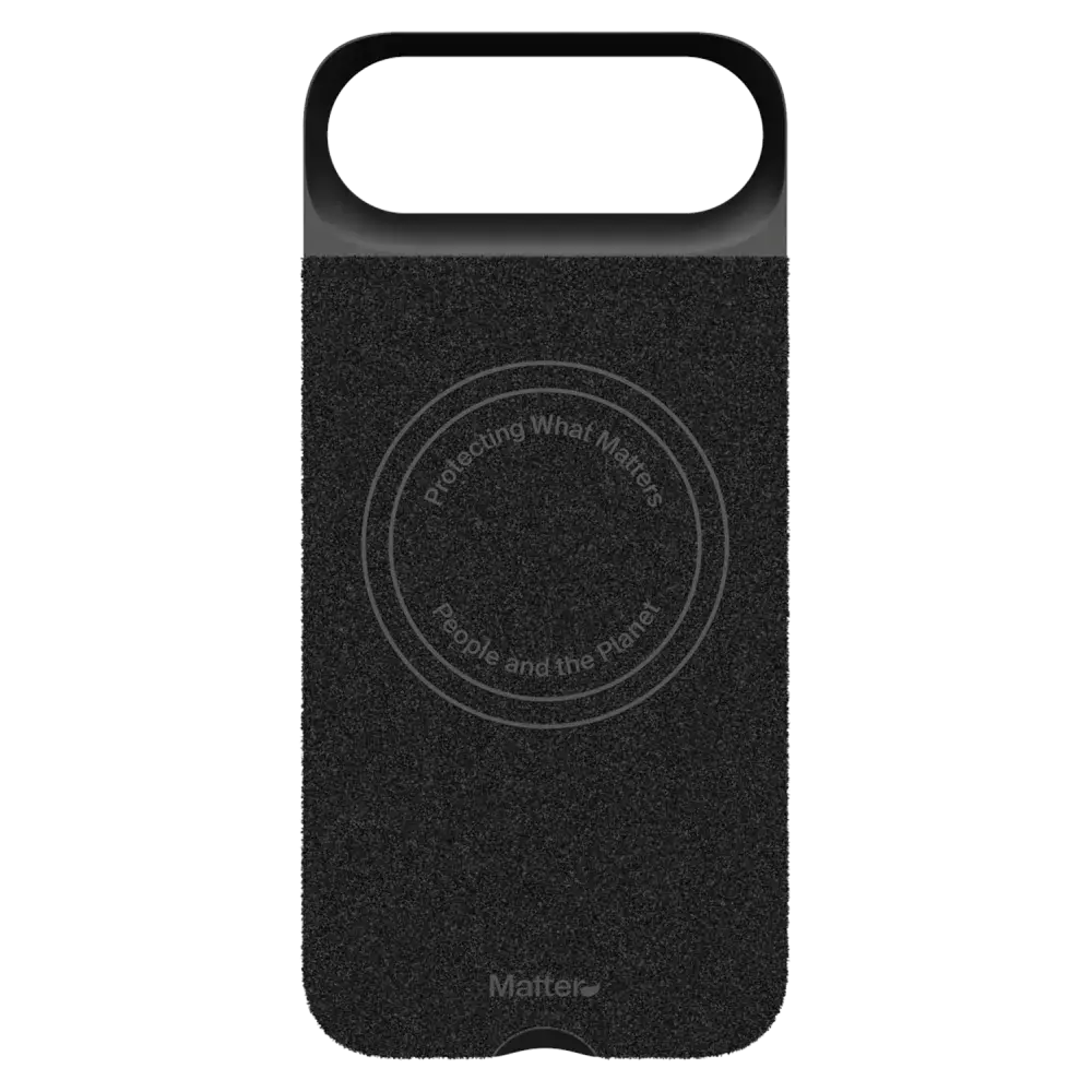 Matter Cactus Leather Snap MagSafe Ultra-thin Case for Apple iPhone Air - Carbon Black Agave