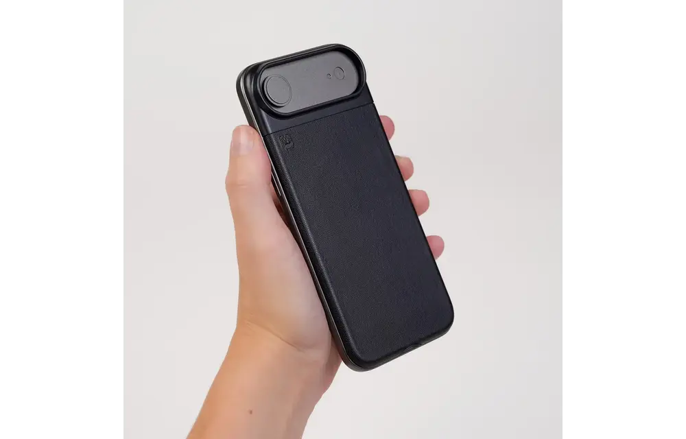 Matter Cactus Leather Snap MagSafe Ultra-thin Case for Apple iPhone Air - Carbon Black Agave