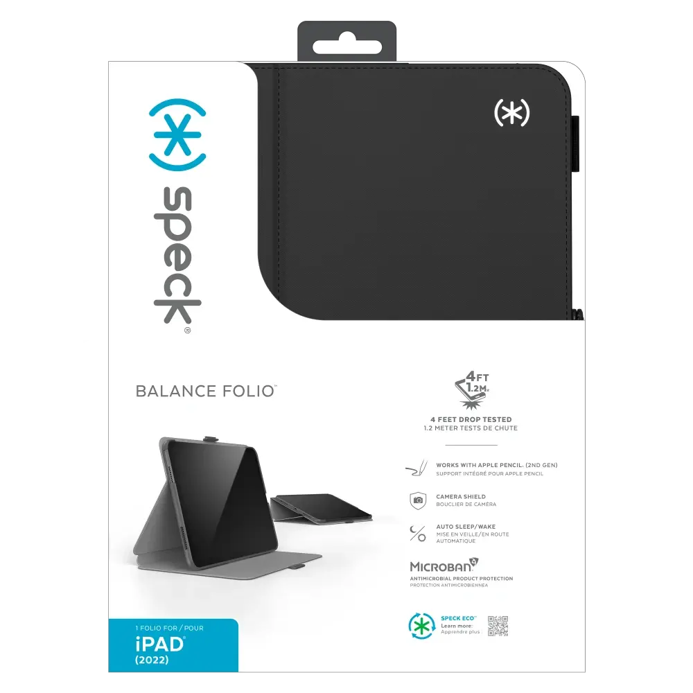 Speck Balance Folio Case for Apple iPad 10th/11Th Gen - Black
