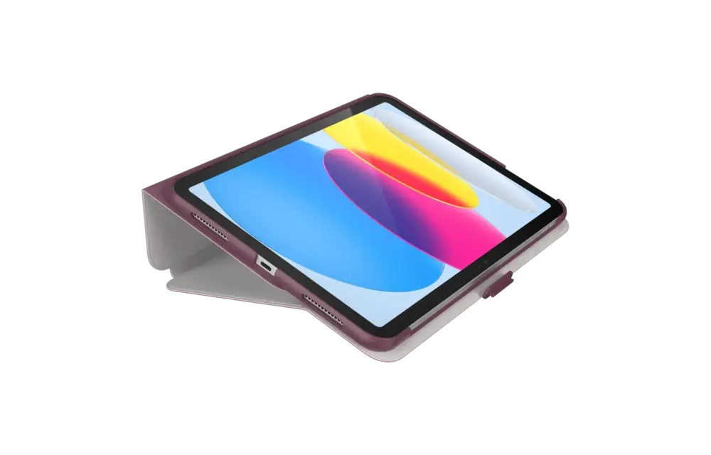 Speck Balance Folio Case for Apple iPad 10th/11th Gen - Charcoal - Plumberry