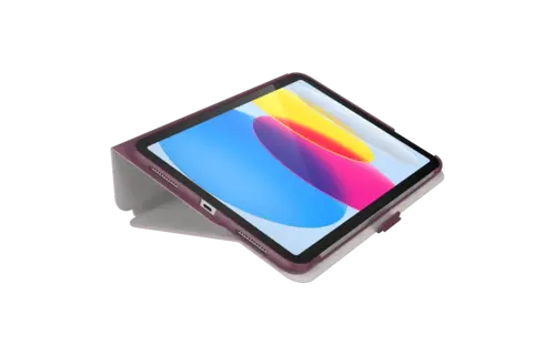 Speck Balance Folio Case for Apple iPad 10th/11th Gen - Charcoal - Plumberry