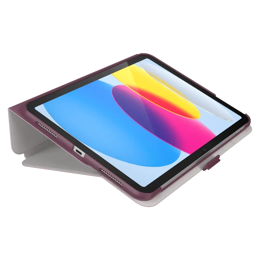 Speck Balance Folio Case for Apple iPad 10th/11th Gen - Charcoal - Plumberry