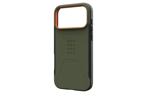 UAG Civilian MagSafe Case for Apple iPhone 17 Pro Max - Olive / Orange