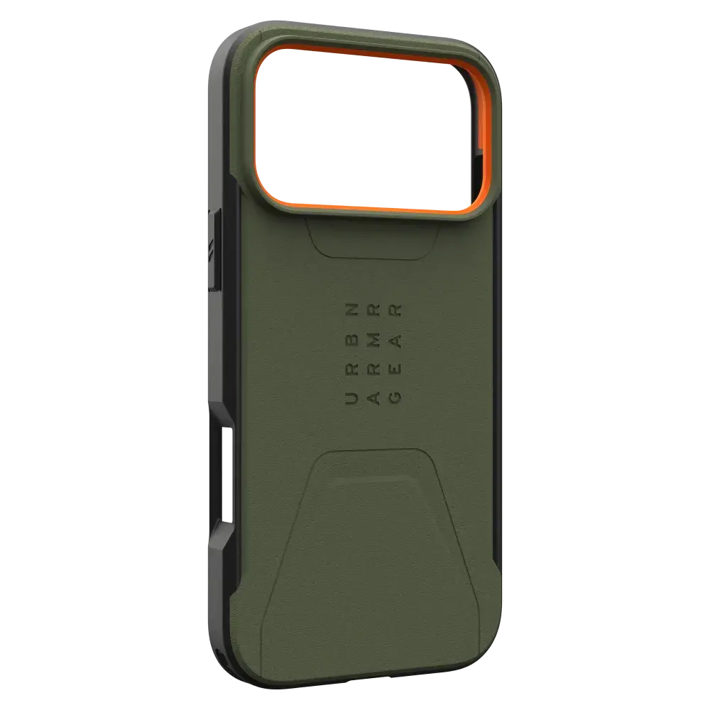 UAG Civilian MagSafe Case for Apple iPhone 17 Pro Max - Olive / Orange