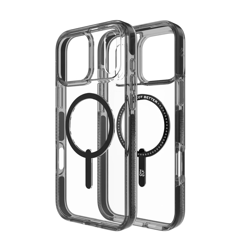 Zagg Santa Cruz Snap MagSafe Case for Apple iPhone 17 Pro Max - Clear/Jet Black