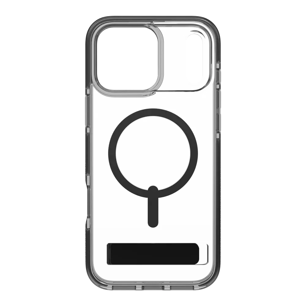 Zagg Santa Cruz Snap MagSafe Case With Kickstand for Apple iPhone 17 Pro Max - Jet Black