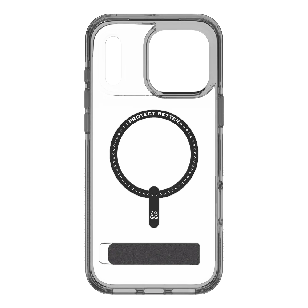 Zagg Santa Cruz Snap MagSafe Case With Kickstand for Apple iPhone 17 Pro Max - Jet Black