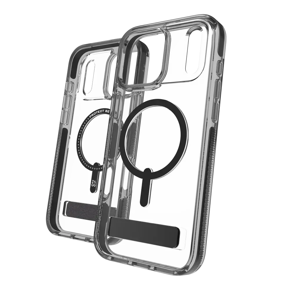Zagg Santa Cruz Snap MagSafe Case With Kickstand for Apple iPhone 17 Pro Max - Jet Black