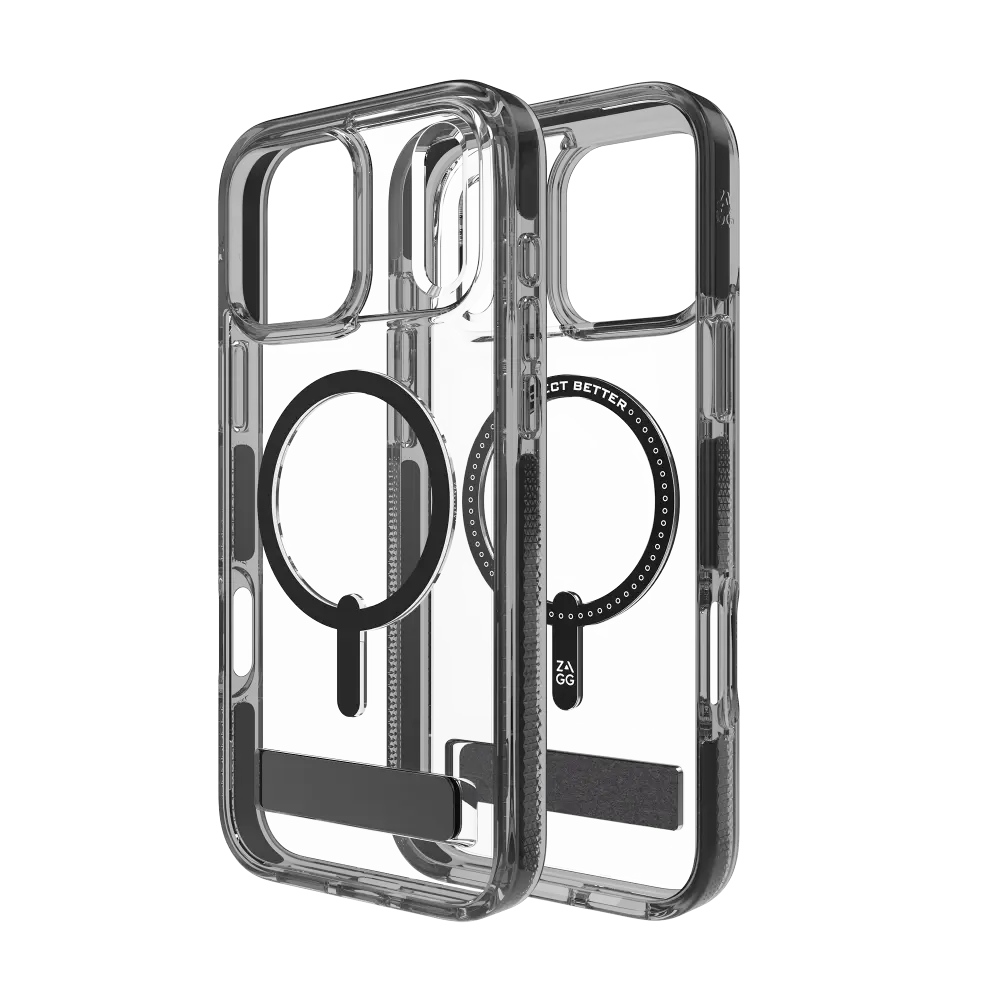 Zagg Santa Cruz Snap MagSafe Case With Kickstand for Apple iPhone 17 Pro Max - Jet Black