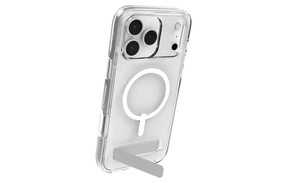 Zagg Crystal Palace Snap MagSafe Case With Kickstand for Apple iPhone 17 Pro Max - Clear