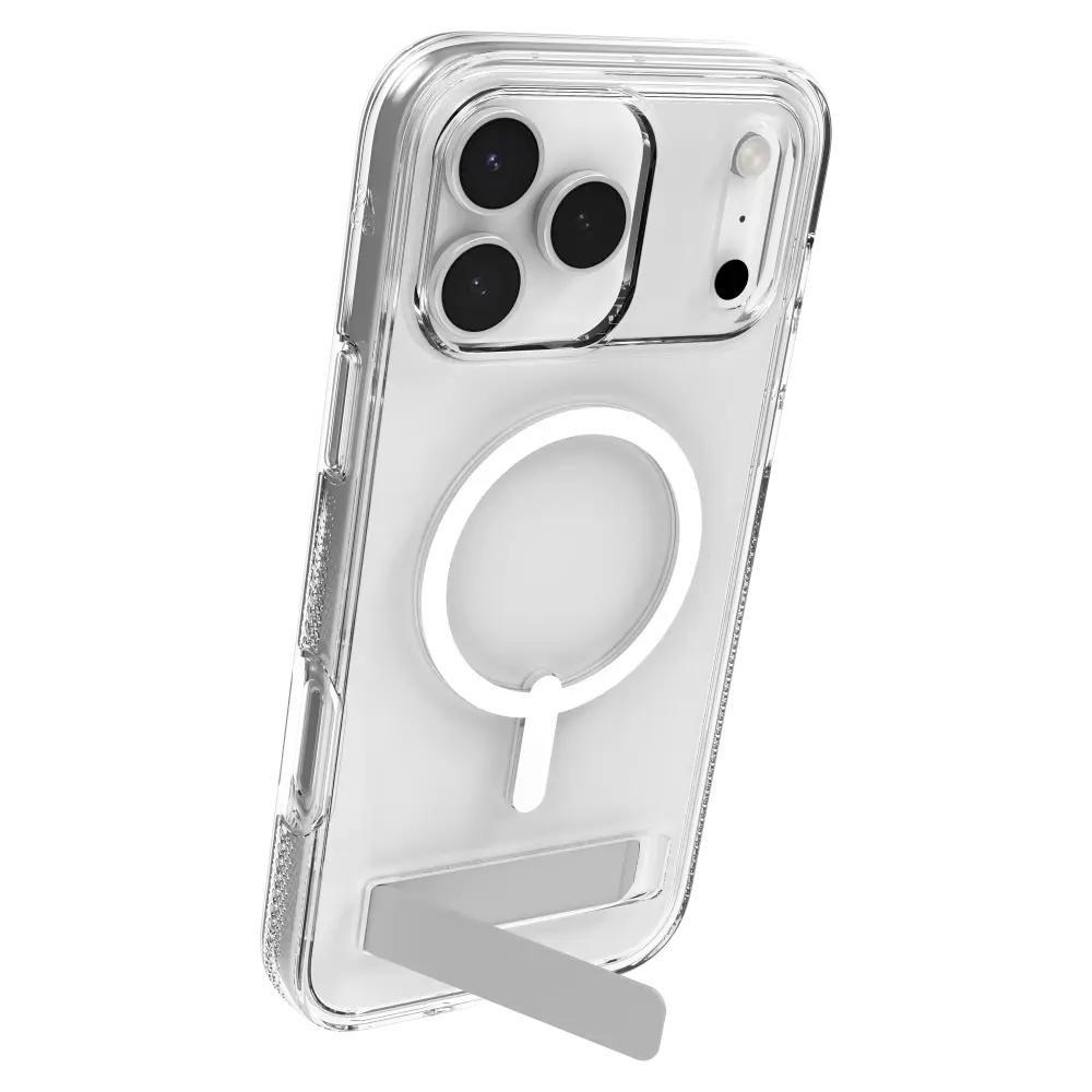 Zagg Crystal Palace Snap MagSafe Case With Kickstand for Apple iPhone 17 Pro Max - Clear