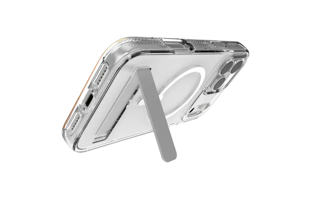 Zagg Crystal Palace Snap MagSafe Case With Kickstand for Apple iPhone 17 Pro Max - Clear