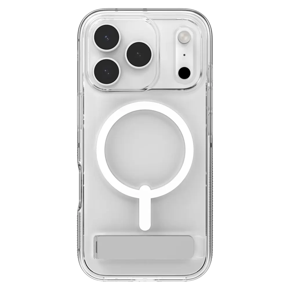 Zagg Crystal Palace Snap MagSafe Case With Kickstand for Apple iPhone 17 Pro - Clear