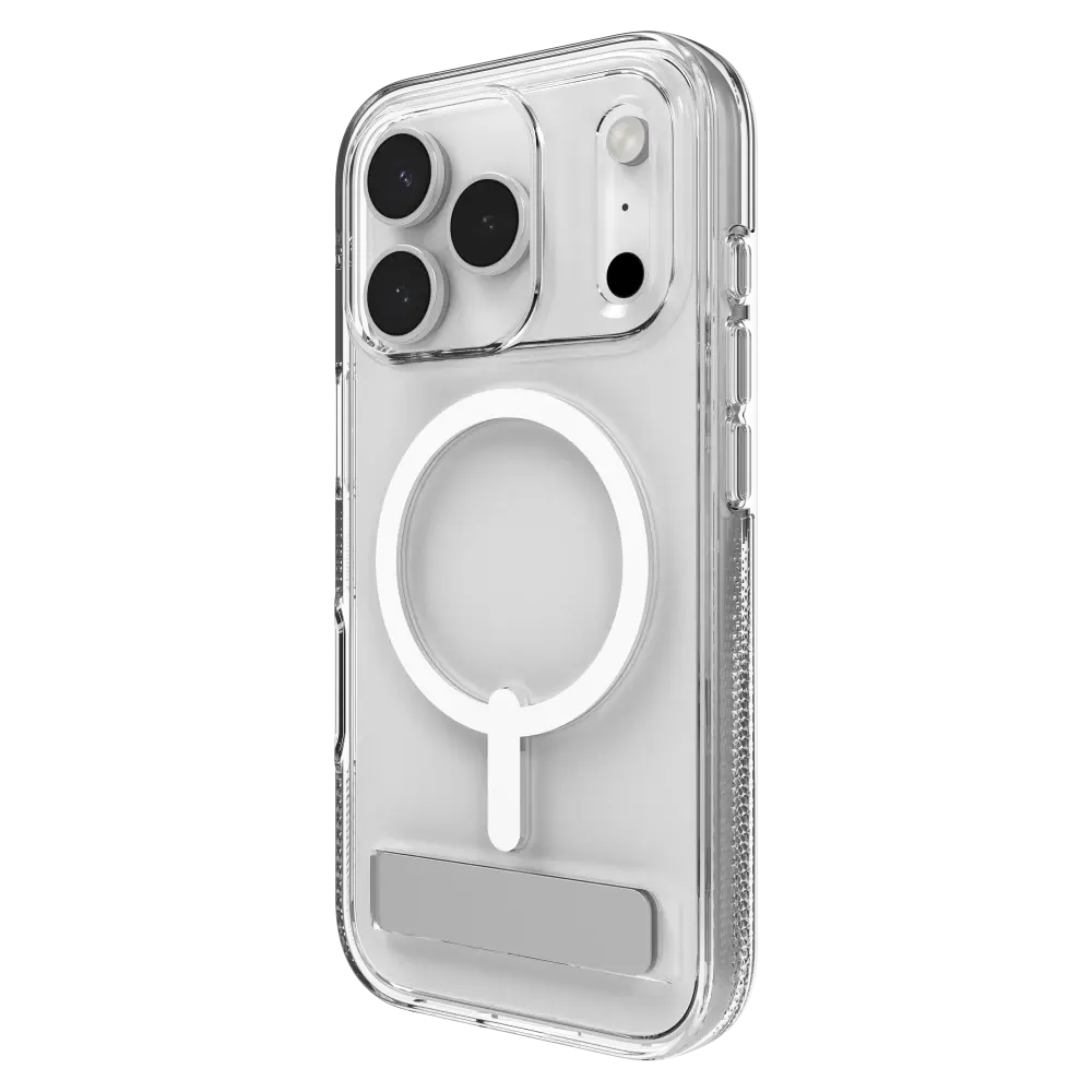 Zagg Crystal Palace Snap MagSafe Case With Kickstand for Apple iPhone 17 Pro - Clear