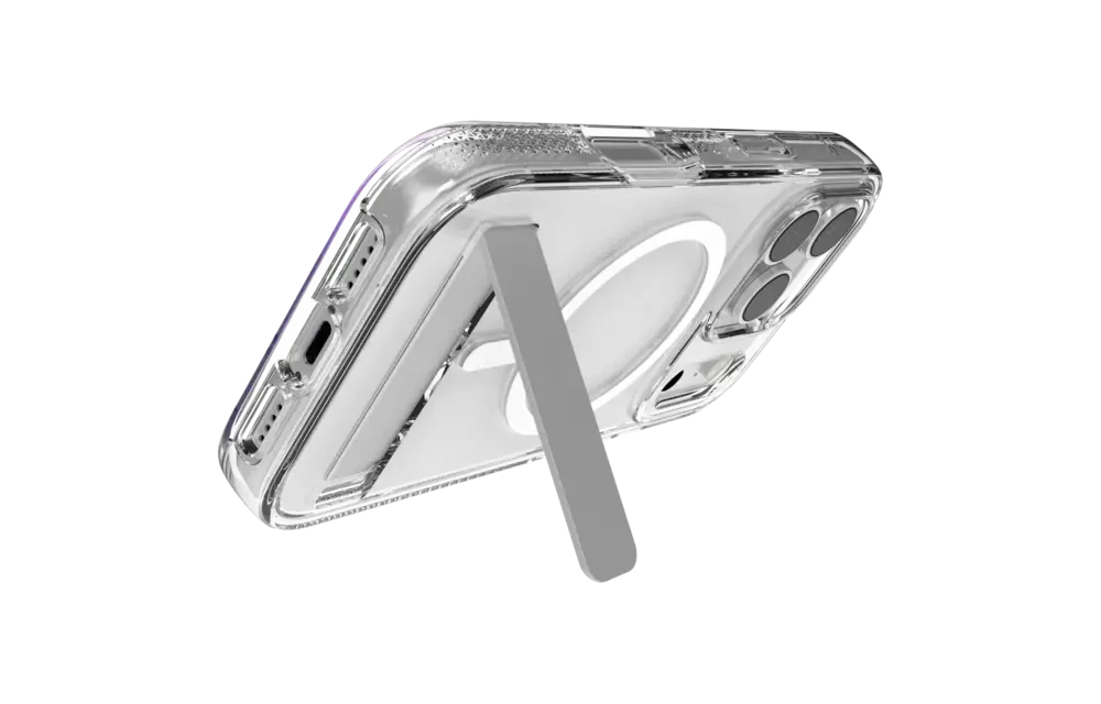 Zagg Crystal Palace Snap MagSafe Case With Kickstand for Apple iPhone 17 Pro - Clear