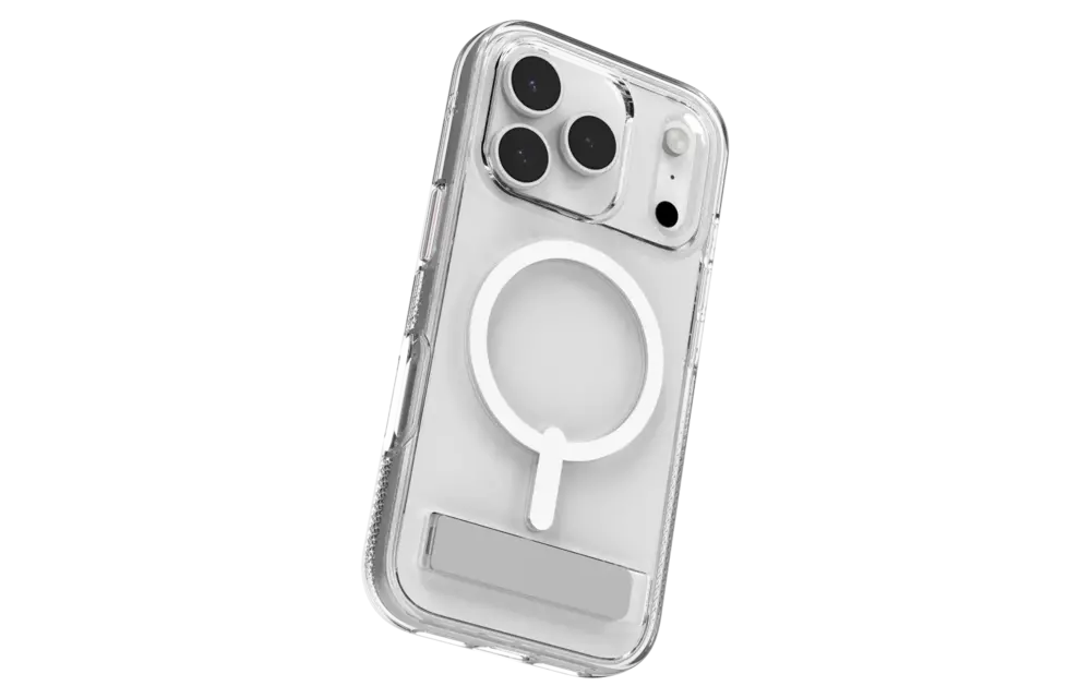 Zagg Crystal Palace Snap MagSafe Case With Kickstand for Apple iPhone 17 Pro - Clear
