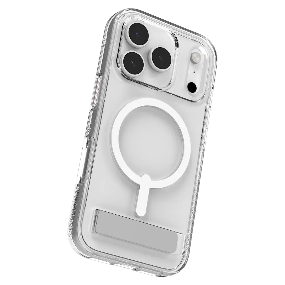 Zagg Crystal Palace Snap MagSafe Case With Kickstand for Apple iPhone 17 Pro - Clear