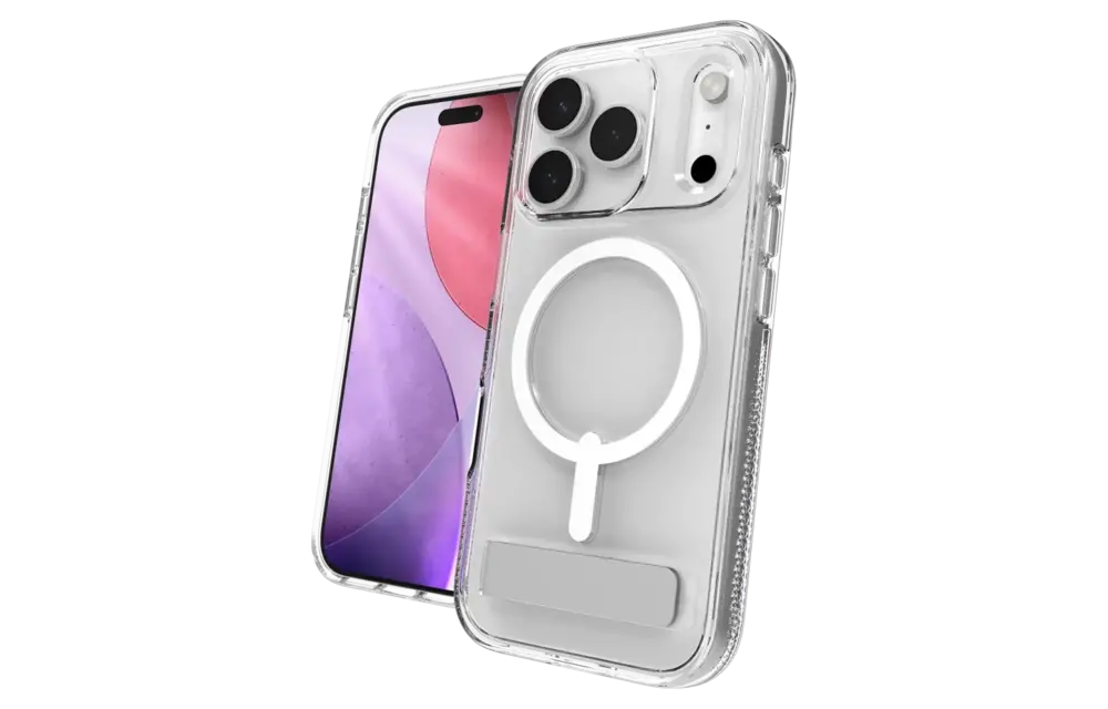 Zagg Crystal Palace Snap MagSafe Case With Kickstand for Apple iPhone 17 Pro - Clear