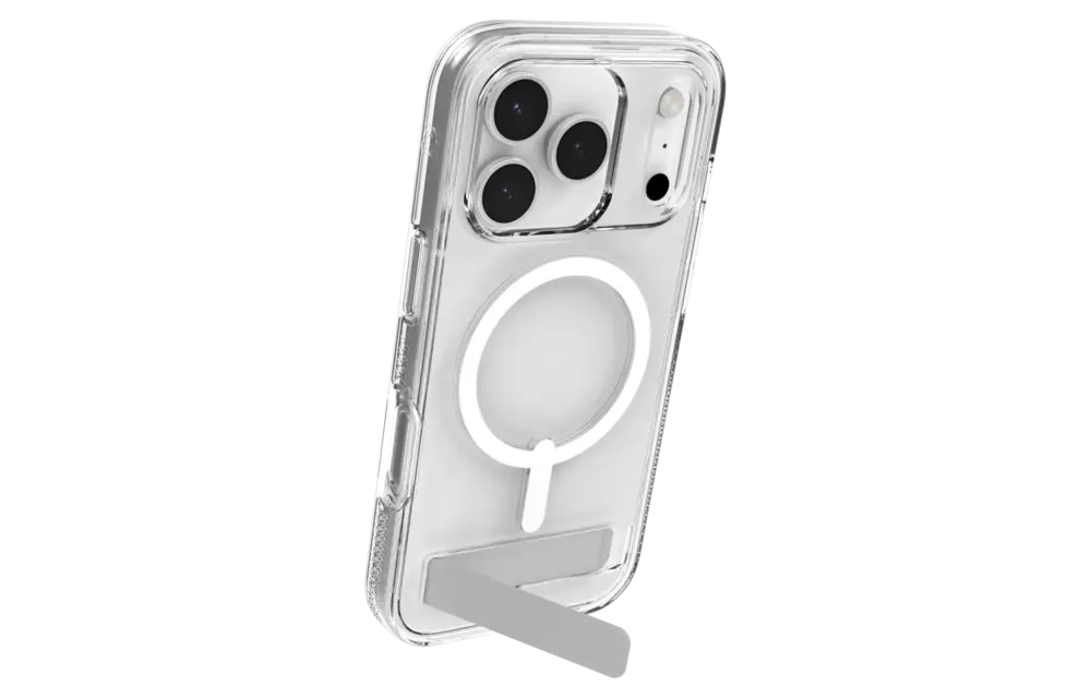 Zagg Crystal Palace Snap MagSafe Case With Kickstand for Apple iPhone 17 Pro - Clear