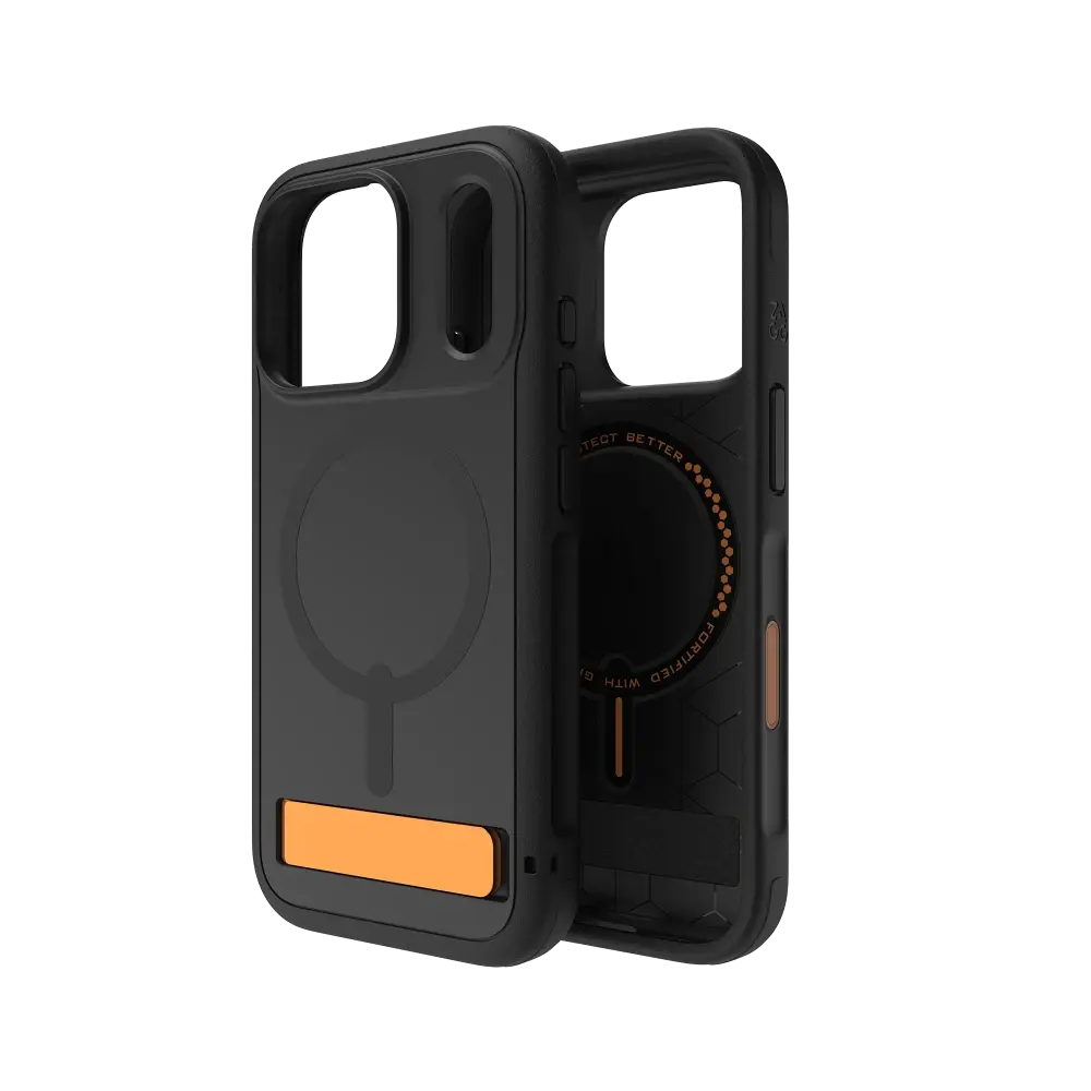 Zagg Sedona Snap MagSafe Case With Kickstand for Apple iPhone 17 Pro - Flood Black
