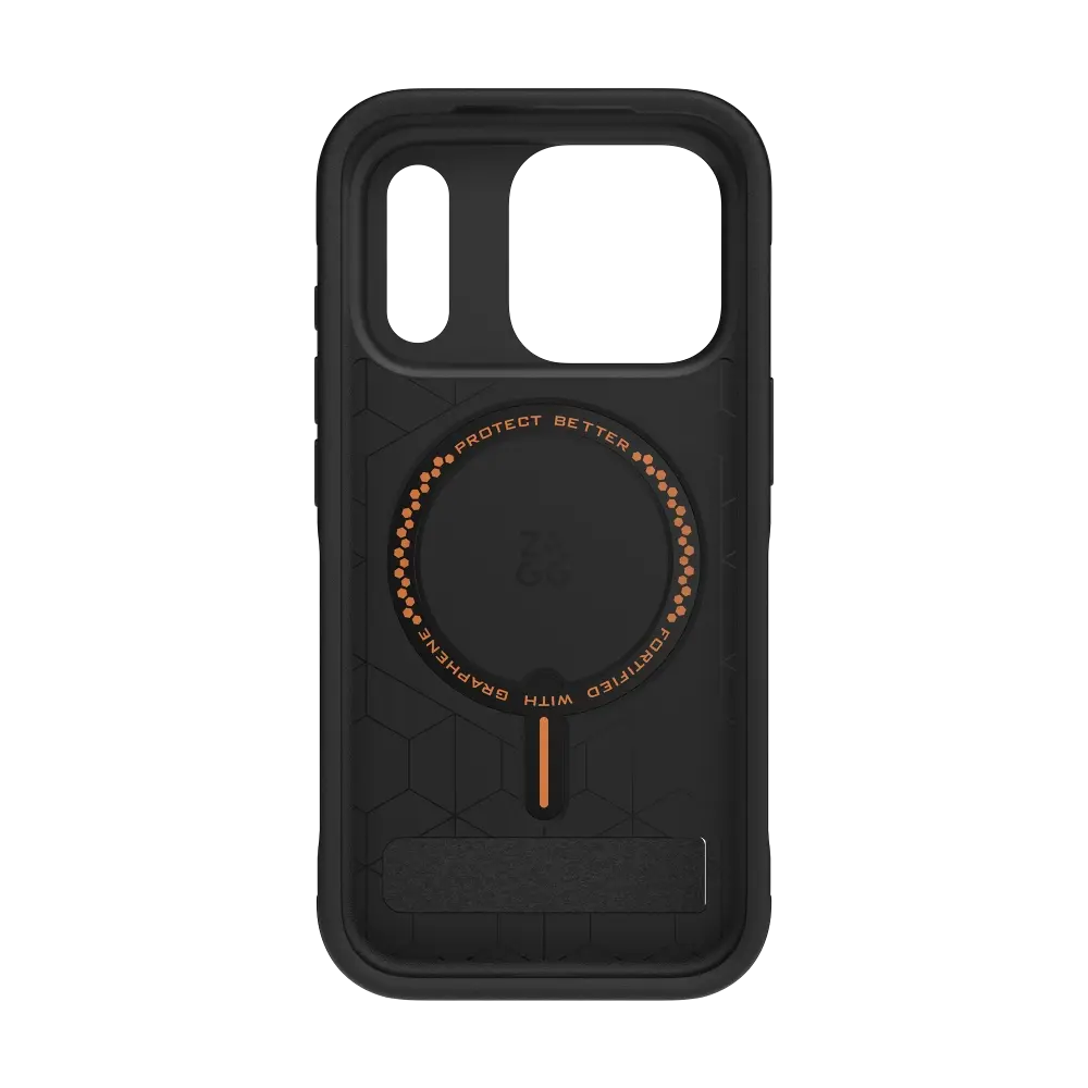 Zagg Sedona Snap MagSafe Case With Kickstand for Apple iPhone 17 Pro - Flood Black