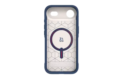 Zagg Sedona Snap MagSafe Case With Kickstand for Apple iPhone Air - Red Light and Blue