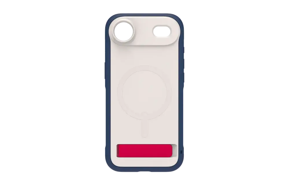 Zagg Sedona Snap MagSafe Case With Kickstand for Apple iPhone Air - Red Light and Blue