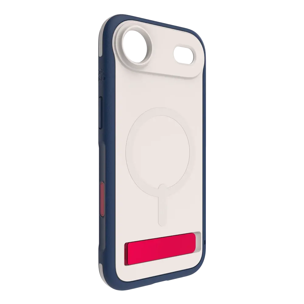 Zagg Sedona Snap MagSafe Case With Kickstand for Apple iPhone Air - Red Light and Blue
