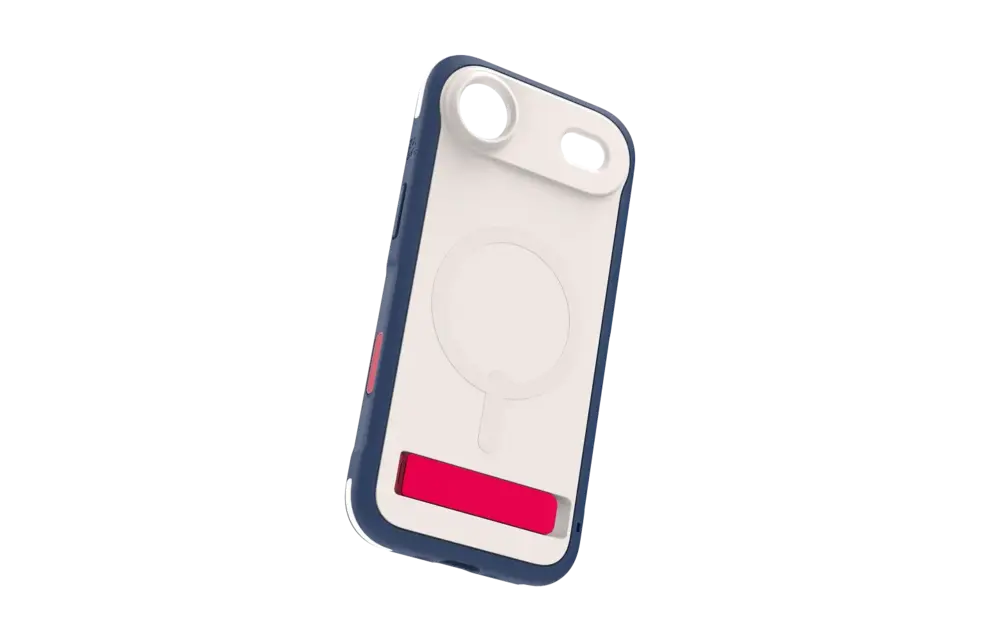 Zagg Sedona Snap MagSafe Case With Kickstand for Apple iPhone Air - Red Light and Blue