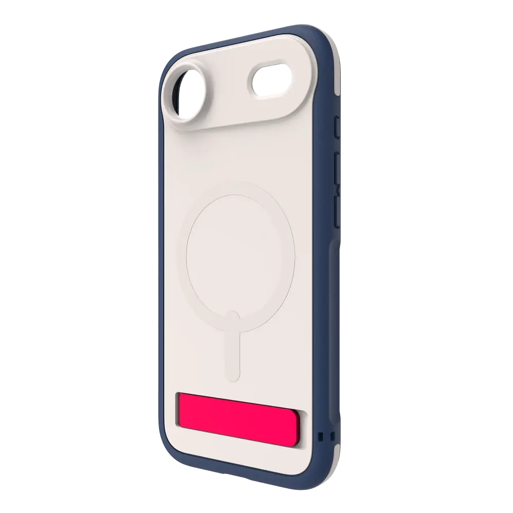 Zagg Sedona Snap MagSafe Case With Kickstand for Apple iPhone Air - Red Light and Blue