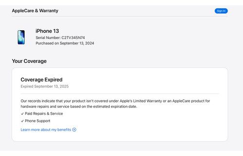 Apple iPhone 13, 128GB (USED) - Blue