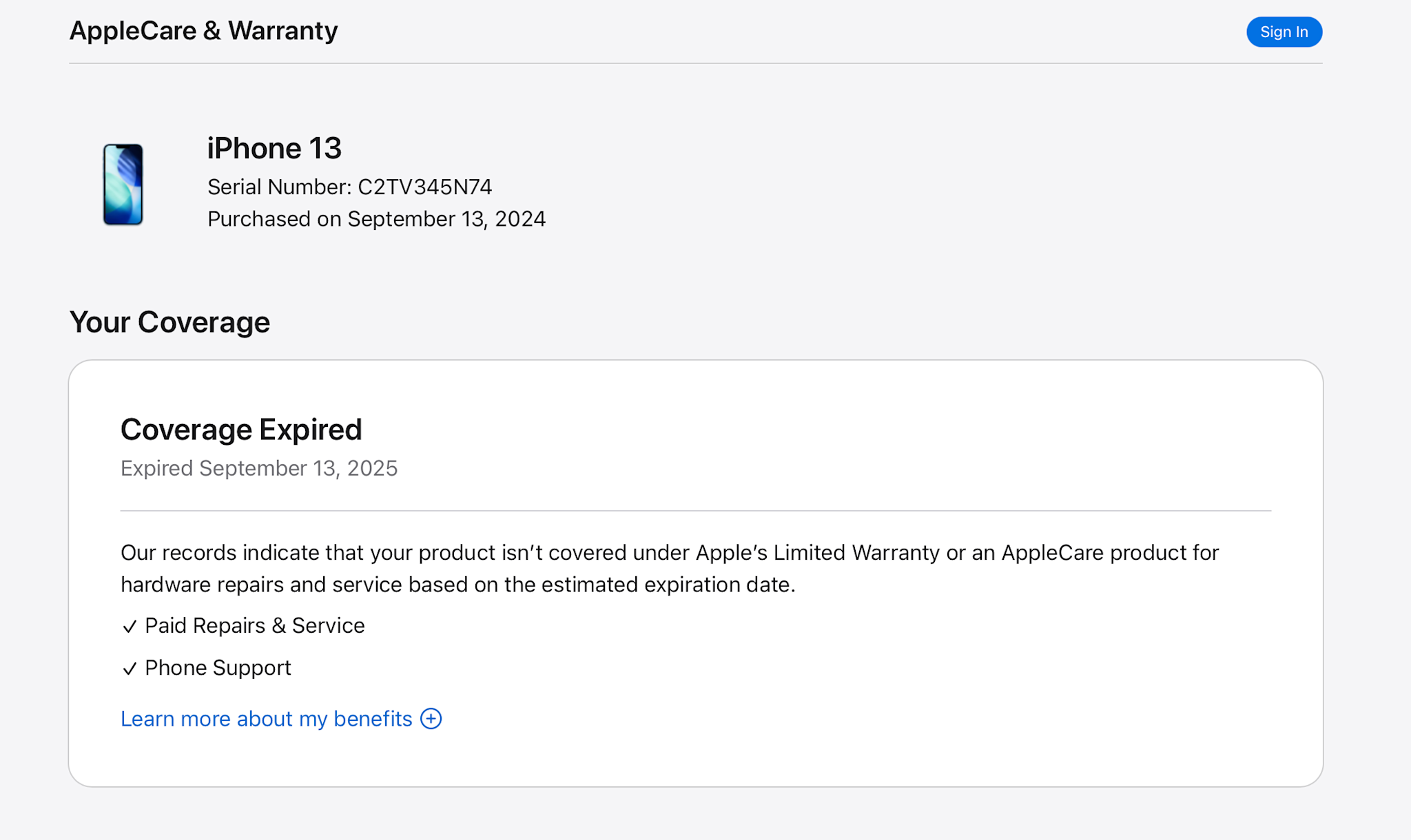 Apple iPhone 13, 128GB (USED) - Blue