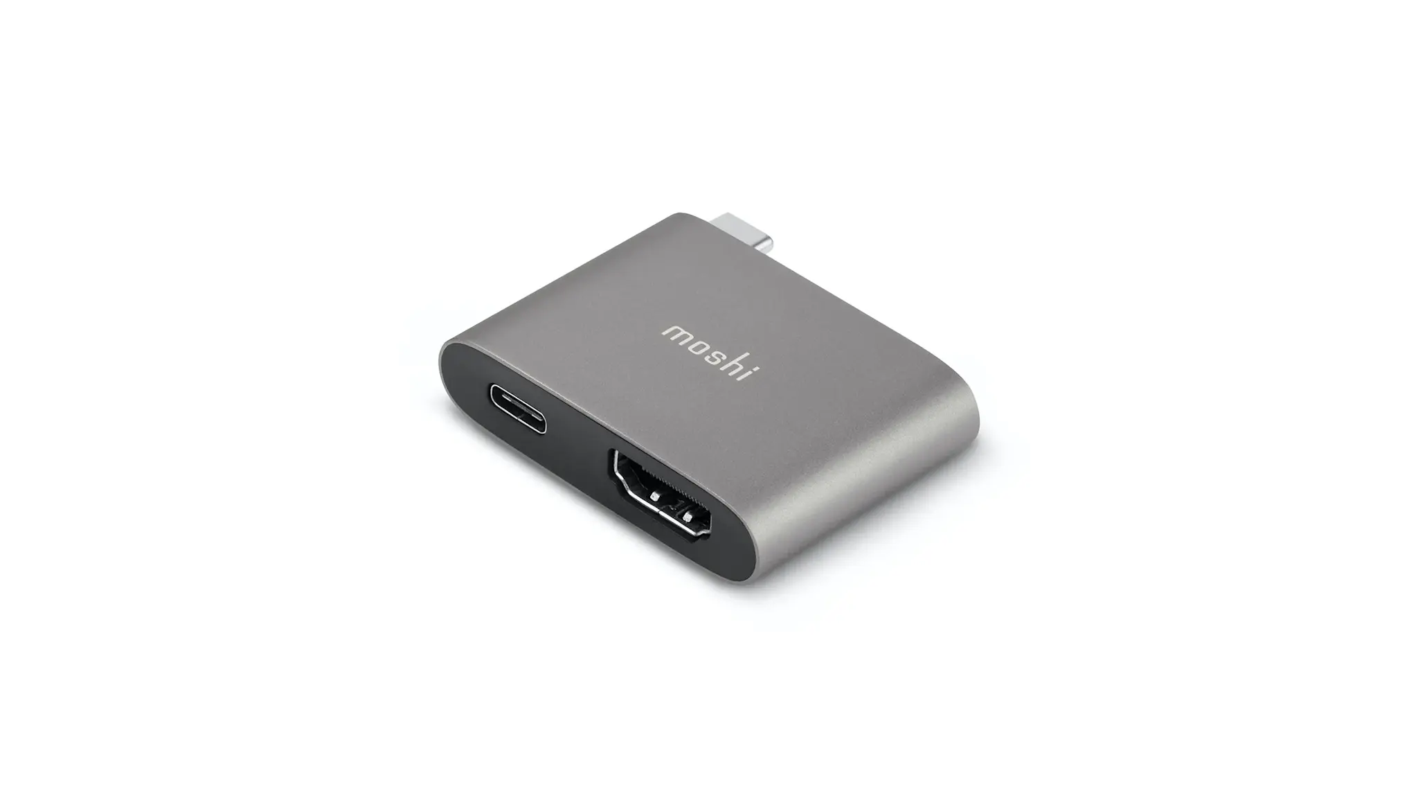 Moshi USB-C to HDMI Adapter with Charging - Titanium Gray