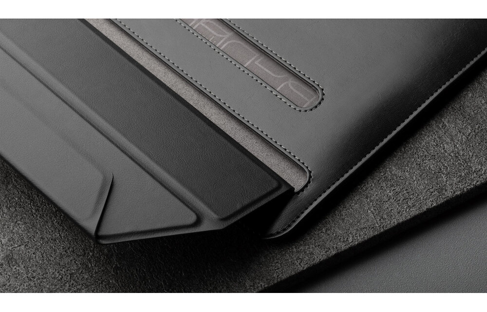 Moshi Muse 3-in-1 Slim Laptop Sleeve 13" - Jet Black