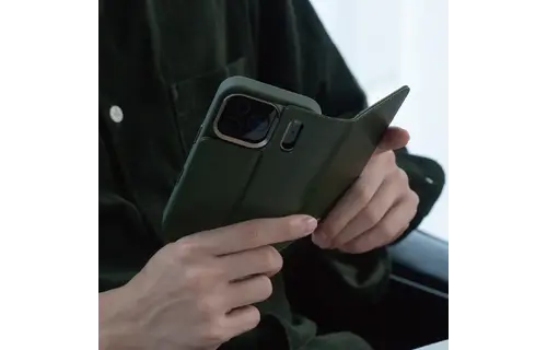 Moshi Overture Case with Detachable Magnetic Wallet for Apple iPhone 17 Pro - Moss Green