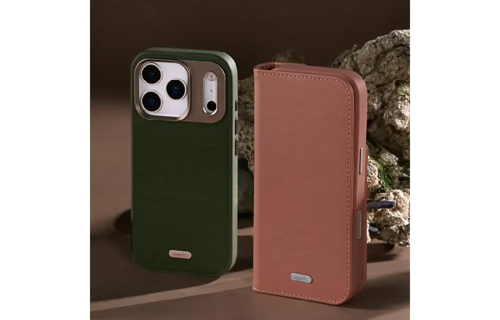 Moshi Overture Case with Detachable Magnetic Wallet for Apple iPhone 17 Pro - Moss Green